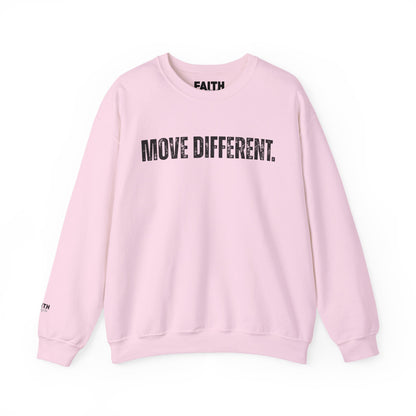 MOVE DIFFERENT. Unisex Crewneck Sweatshirt | Faith Styles®