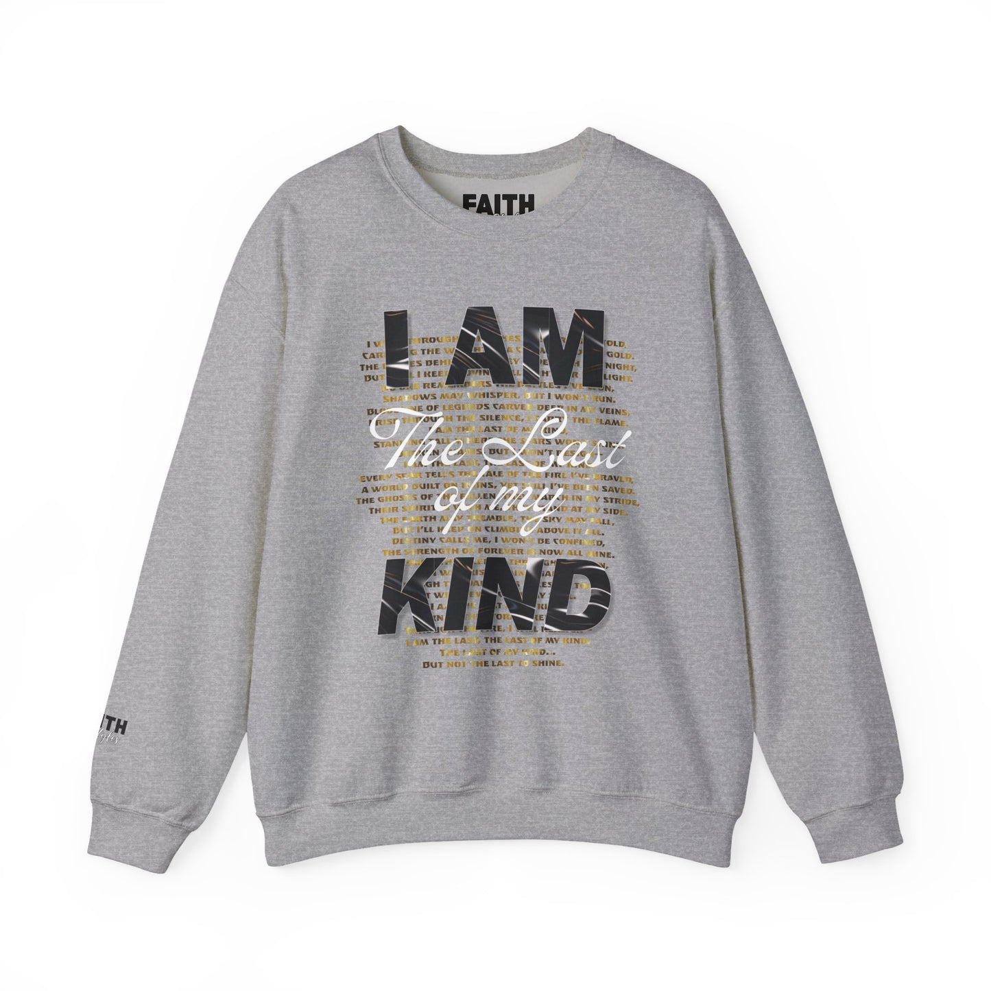 FaithStyles Unisex Heavy Blend™ Motivational Crewneck Sweatshirt - I AM The Last of my KING, Inspirational Gift for Him/Her, Cozy Fall Layer, [...]