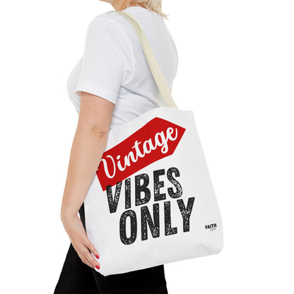 FaithStyles Vintage Vibes Only Tote Bag