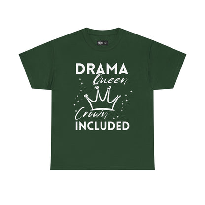 Drama Queen Cotton Tee - Empowering T-Shirt, Gift for Her, Casual Wear, Birthday Celebration, Statement Top