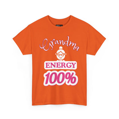 Fun Grandma Energy T-Shirt, Gift for Grandmothers, Casual Tee, Family Reunion Wear, Cute Gift for Mother's Day, Humor Shirt