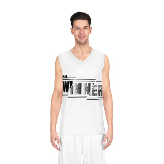 Real Winner Basketball Jersey | Unisex Sports Tank Top, Game Day Wear, Gifts for Players, Summer Athletic Apparel