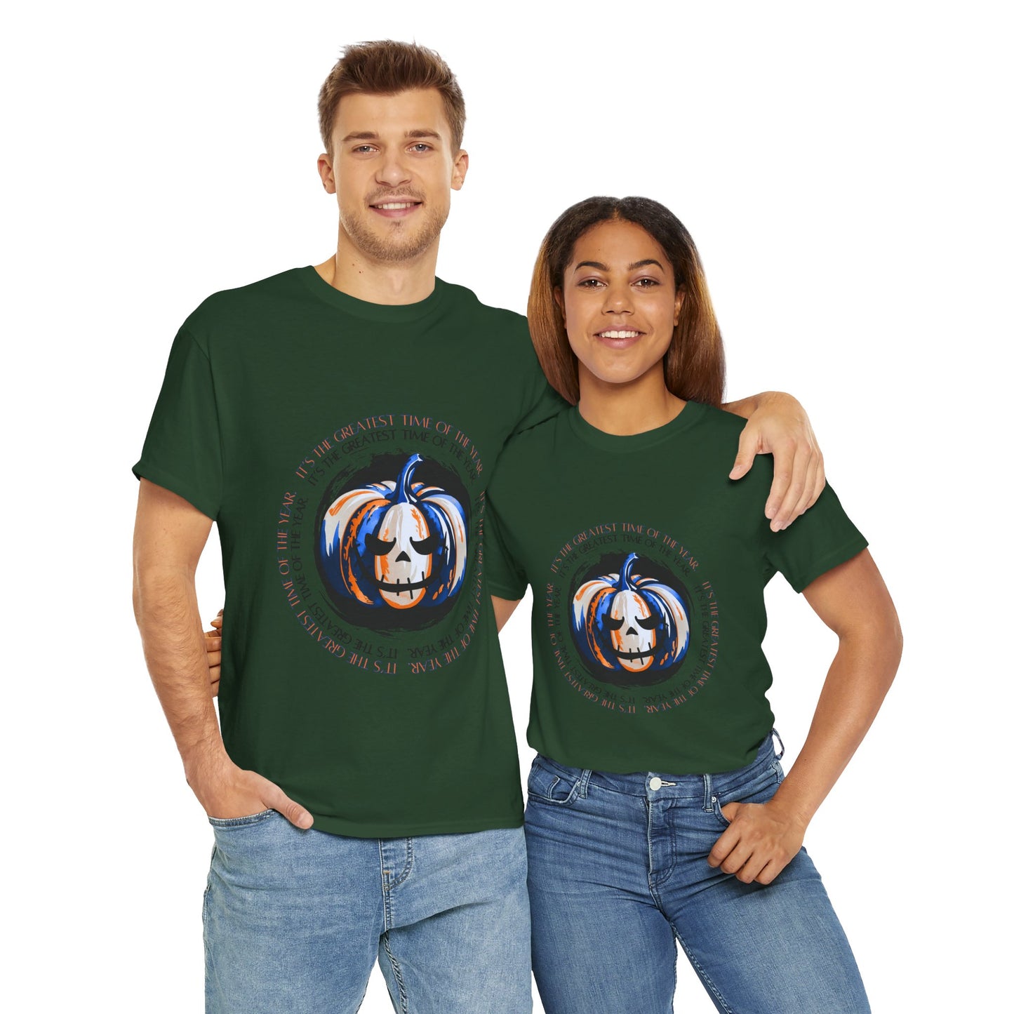 Halloween Pumpkin Tee, Unisex Halloween Shirt, Spooky Fall Apparel, Autumn Outfit, Trick or Treat Gift