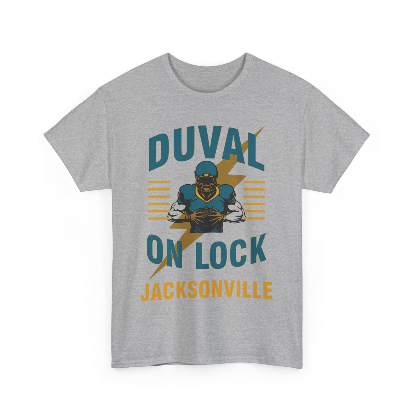 Jacksonville Duval On Lock Tee for Sports Fans | Male Heavy Cotton Tee, [...]