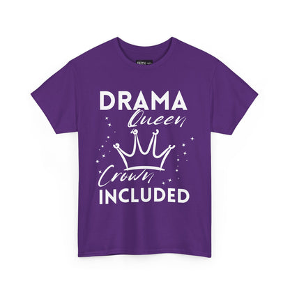Drama Queen Cotton Tee - Empowering T-Shirt, Gift for Her, Casual Wear, Birthday Celebration, Statement Top