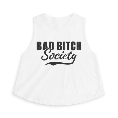 FaithStyles Bad Bitch Society Crop Top — Feminine Bold Graphic Women's Crop