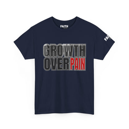 FaithStyles Growth Over Pain T‑Shirt — Motivational Graphic Tee