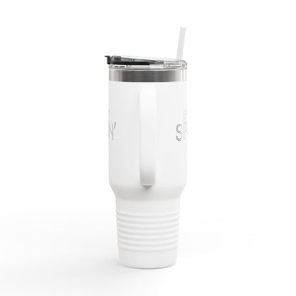 Stay Sippin' Insulated Travel Mug, Perfect for On-the-Go, 40oz Drinkware, Eco-Friendly, Great Gift for Coffee Lovers, Road Trips
