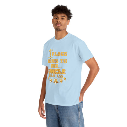 1st Place Uncle Badass Tee | Funny Gift for Uncle, Unisex Cotton Shirt, Family Reunion, Birthday Celebration, Casual Wear