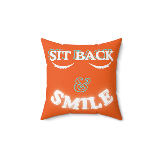 Autumn Colored Relaxing Quote Pillow, Cozy Home Decor, Inspirational Cushion, Gift for Friends, Living Room Accent, Motivational Throw Pillow