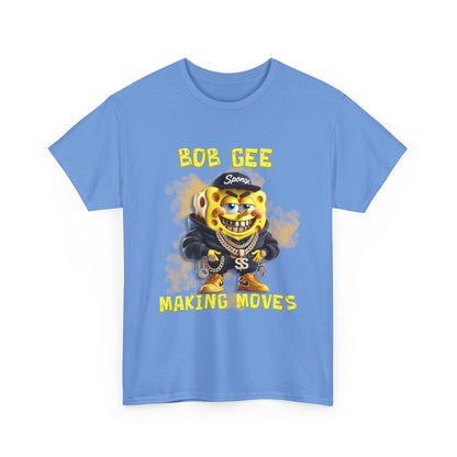 Bob Gee Making Moves Unisex Heavy Cotton Tee - Fun Graphic Tee for Streetwear Enthusiasts
