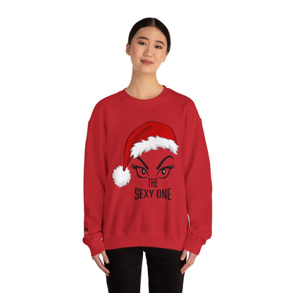 Sexy One Christmas Sweatshirt – Santa Hat Graphic Holiday Crewneck