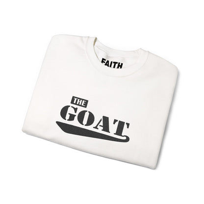 NEW FaithStyles Embroidery GOAT Crewneck Sweatshirt — 'The GOAT' Graphic Pullover