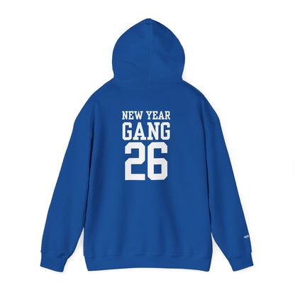 New Year Gang 26 Hoodie — Varsity Style Graphic Pullover