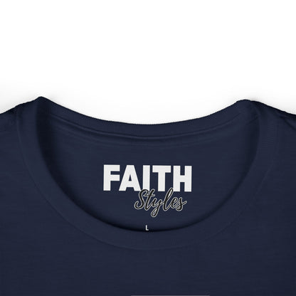 Panthers Cheer Women's Softstyle Tee, Cute Graphic Tee for Football Fans, Sportswear for Game Days and Events, Gift for Cheerleaders