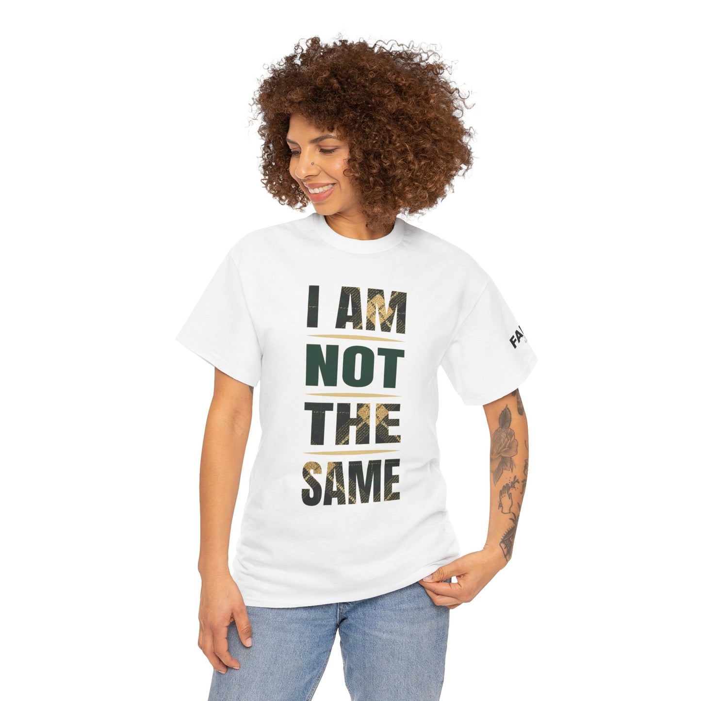 FaithStyles I Am Not The Same Tee — Inspirational Statement T-Shirt