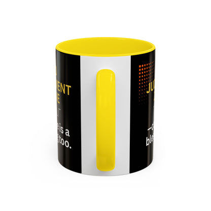 No Judgment Zone Coffee Mug, Funny Gift for Coffee Lovers, Unique Java Cup, Perfect for Birthdays, Inspirational Drinkware