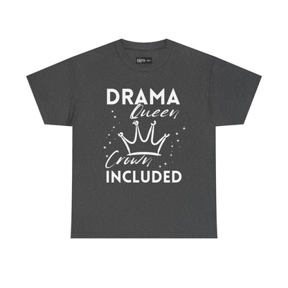 Drama Queen Cotton Tee - Empowering T-Shirt, Gift for Her, Casual Wear, Birthday Celebration, Statement Top