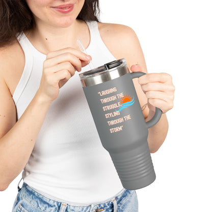 Insulated 40oz Travel Mug with Sunrise Design | Perfect for On-the-Go, Camping, Travel, or Everyday Use | Ideal Gift for Coffee Lovers