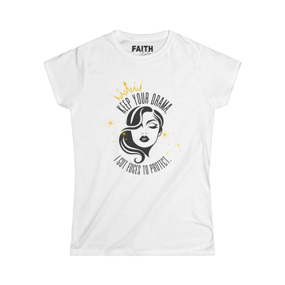 Women’s Graphic Tee - Keep Your Drama, Perfect for Casual Wear, Gifting, Birthdays, or Girls’ Night Out