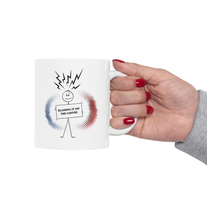 FaithStyles Blame it on the Coffee Ceramic Mug — 11oz/15oz