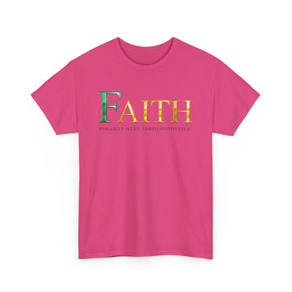 Faith Unisex Heavy Cotton Tee - Inspirational Shirt, Everyday Wear, Faith-Based Gift, Motivational Apparel, Casual Style