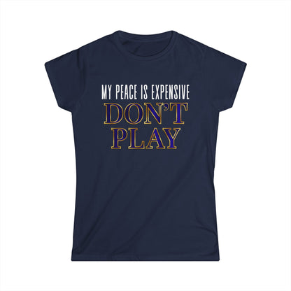 Women's Motivational T-Shirt, Fun Tee for Self-Care, Gift for Meditation Lovers, Casual Wear, Peaceful Vibes, Inspirational Apparel