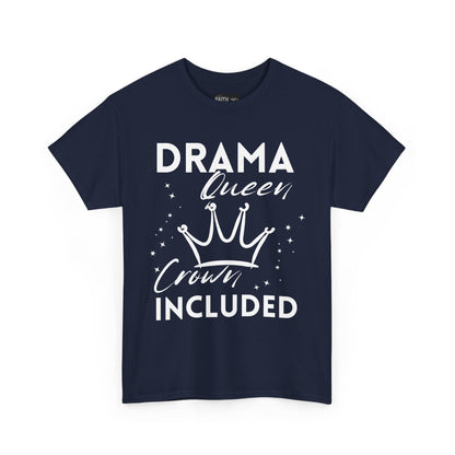 Drama Queen Cotton Tee - Empowering T-Shirt, Gift for Her, Casual Wear, Birthday Celebration, Statement Top