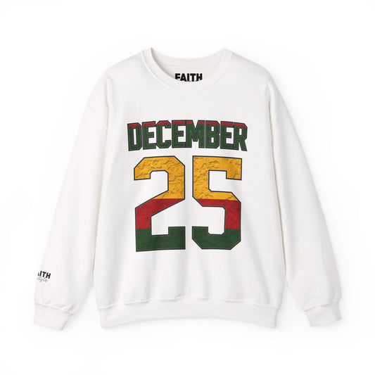 December 25 Crewneck Sweatshirt – Holiday Christmas 25 Graphic Pullover