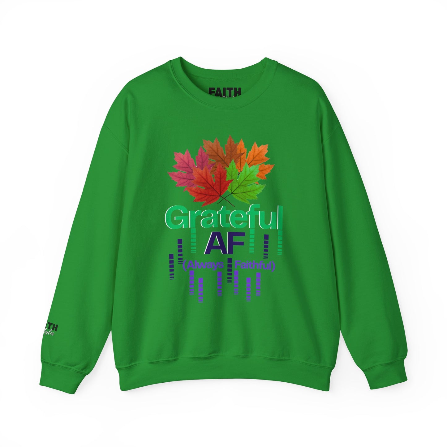 Grateful AF Crewneck Sweatshirt | Cozy Fall Apparel, Thanksgiving Gift, Autumn Vibes, Unisex Sweatshirt, Warm Layer