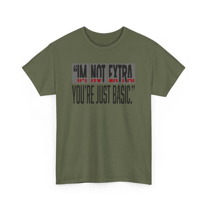 Funny Quote Male Heavy Cotton Tee, Casual T-Shirt for Everyday Wear, Gift for Friends, Birthday Gift, Trendy Statement Shirt