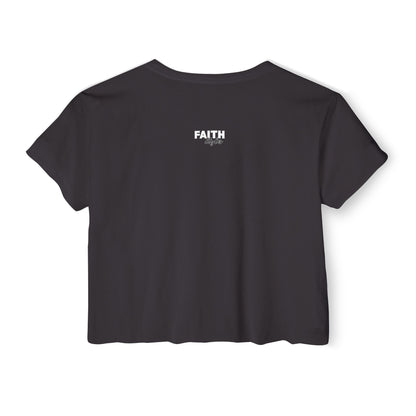 FaithStyles Bad Bitch Society Crop Top — Women's Festival Graphic Tee