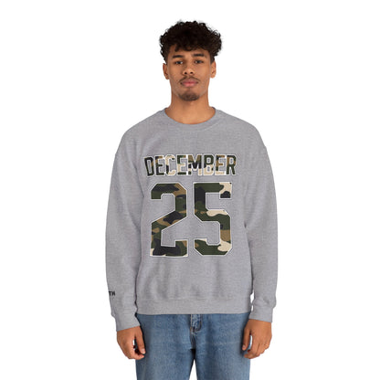 December 25 Camouflage Crewneck Sweatshirt - Christmas Holiday Tee