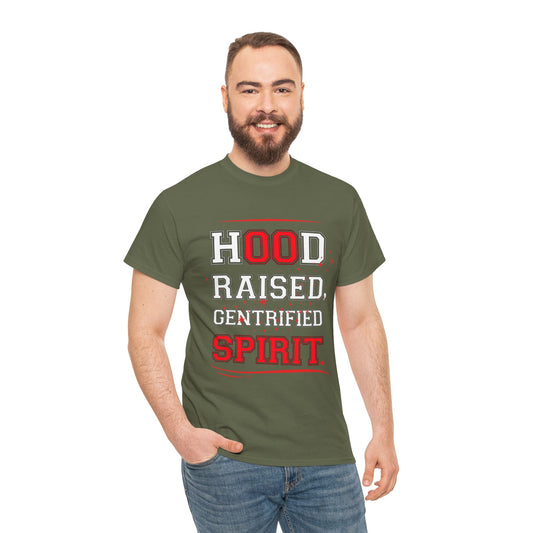 Hood Raised Spirit Unisex Heavy Cotton Tee - Empowering Streetwear