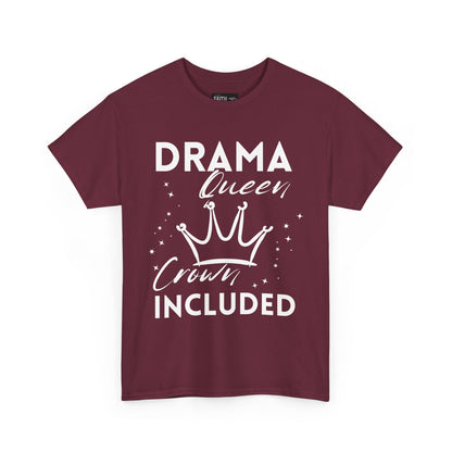 Drama Queen Cotton Tee - Empowering T-Shirt, Gift for Her, Casual Wear, Birthday Celebration, Statement Top