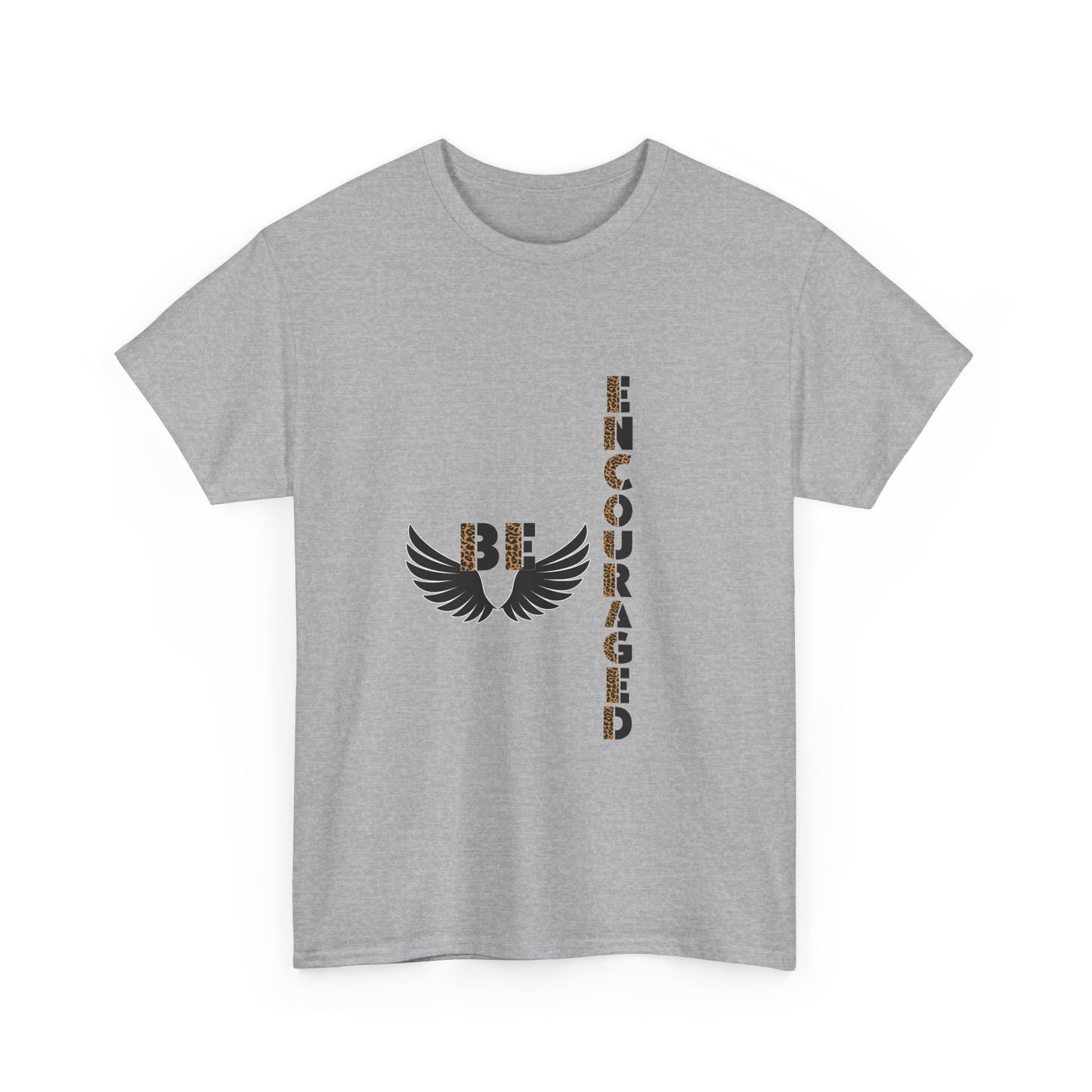 Be Encouraged Unisex Heavy Cotton T-shirt- Inspirational Gift, Motivational Shirt, Casual Wear, Everyday Reminder, Uplifting Apparel