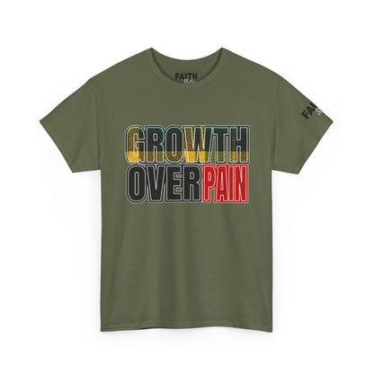 FaithStyles Growth Over Pain T‑Shirt — Motivational Graphic Tee