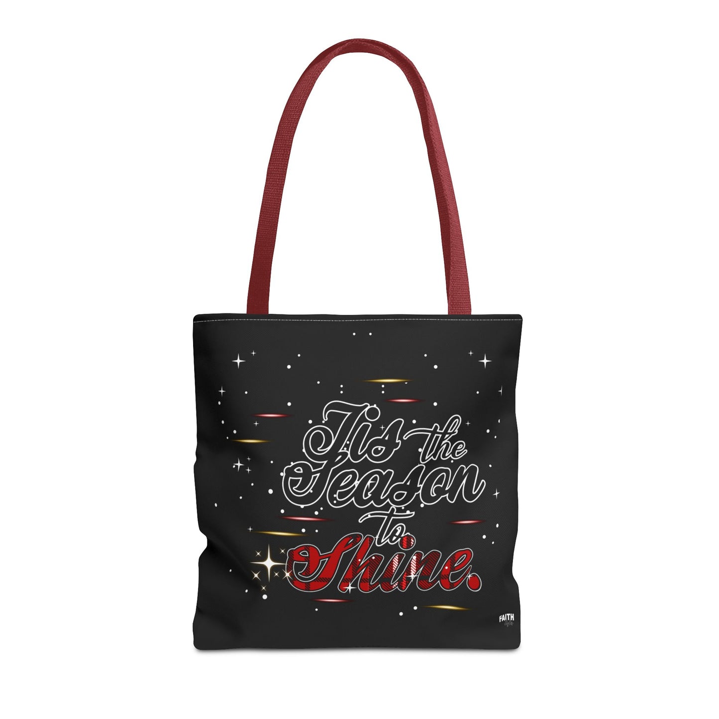 Holiday Tote Bag — 'Tis the Season to Shine Christmas Shopper Tote