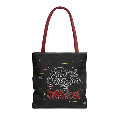 Holiday Tote Bag — 'Tis the Season to Shine Christmas Shopper Tote