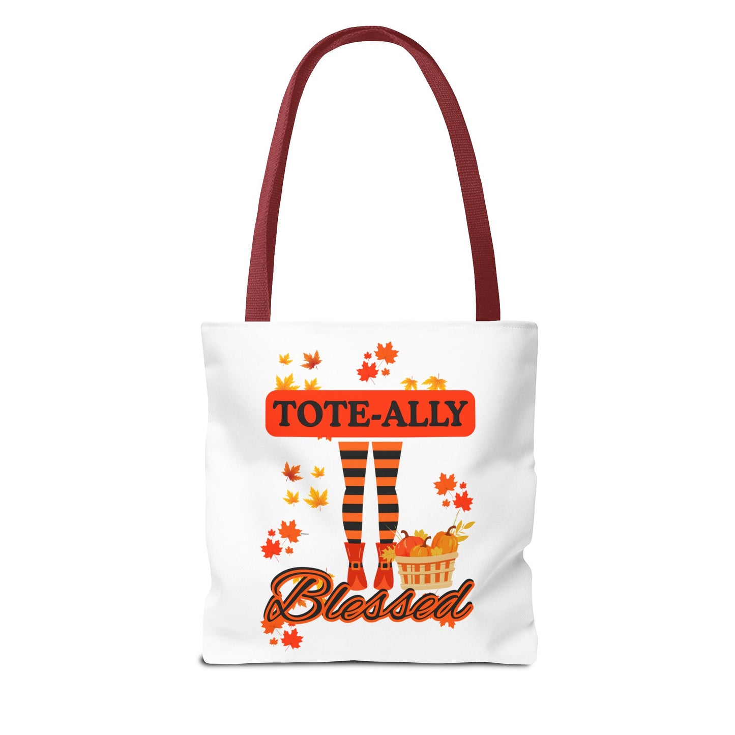 FaithStyles Blessed Holiday Tote Bag, Autumn Tote, Fall Accessories, Gift for Her, Seasonal Shopping Bag, Cute Grocery Bag
