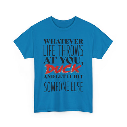 Funny Motivational Male Heavy Cotton Tee, Humorous T-Shirt for Gift, Inspirational Quote Shirt, Great for Friends or Family