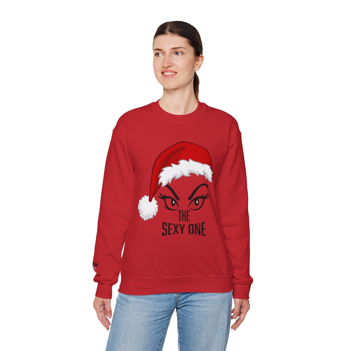 Sexy One Christmas Sweatshirt – Santa Hat Graphic Holiday Crewneck
