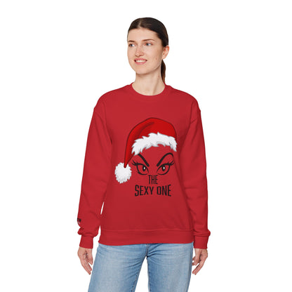 Sexy One Christmas Sweatshirt – Santa Hat Graphic Holiday Crewneck