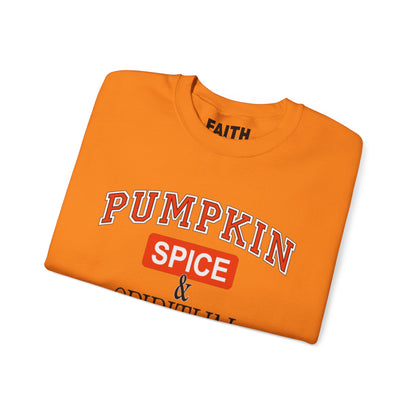 Cozy Pumpkin Spice Sweatshirt, Fall Sweatshirt, Spiritual Advice Crewneck, Autumn Fashion, Thanksgiving Gift, Unisex Sweater