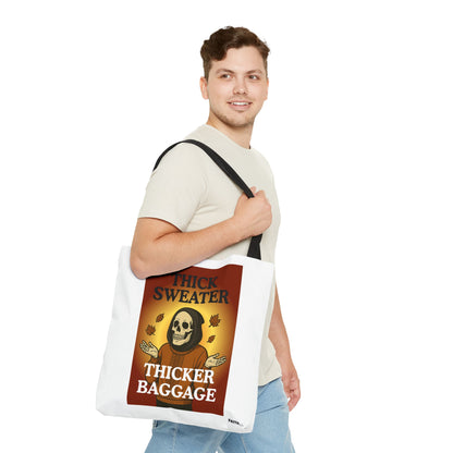 FaithStyles Fall-Themed Thicker Baggage Tote Bag, Halloween, Autumn Vibes, Eco-Friendly Gift, Spooky Baggage, Seasonal Carryall, Shopping Bag, Casual Style
