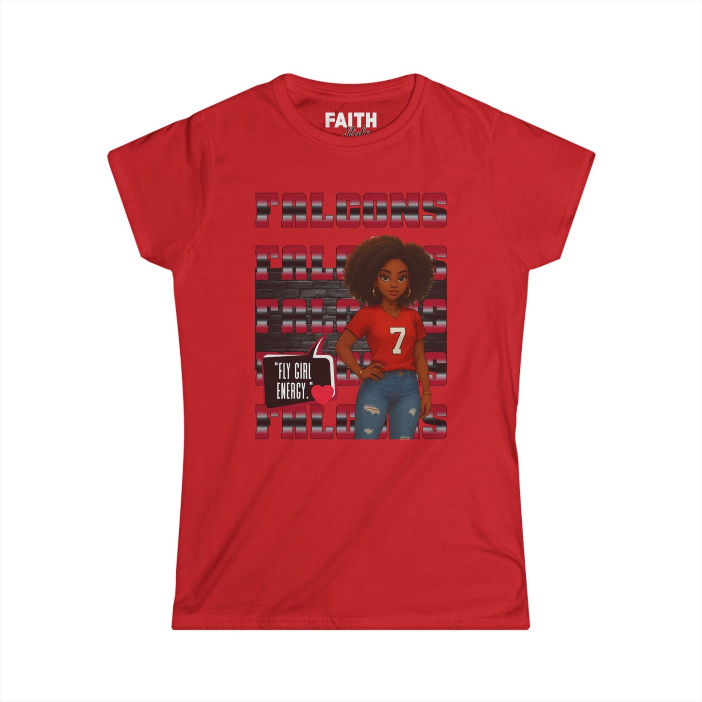Falcons Fan Women's Softstyle Tee, Casual Sportswear, Perfect for Game Day, Gifts for Her, Unique Pride Shirt