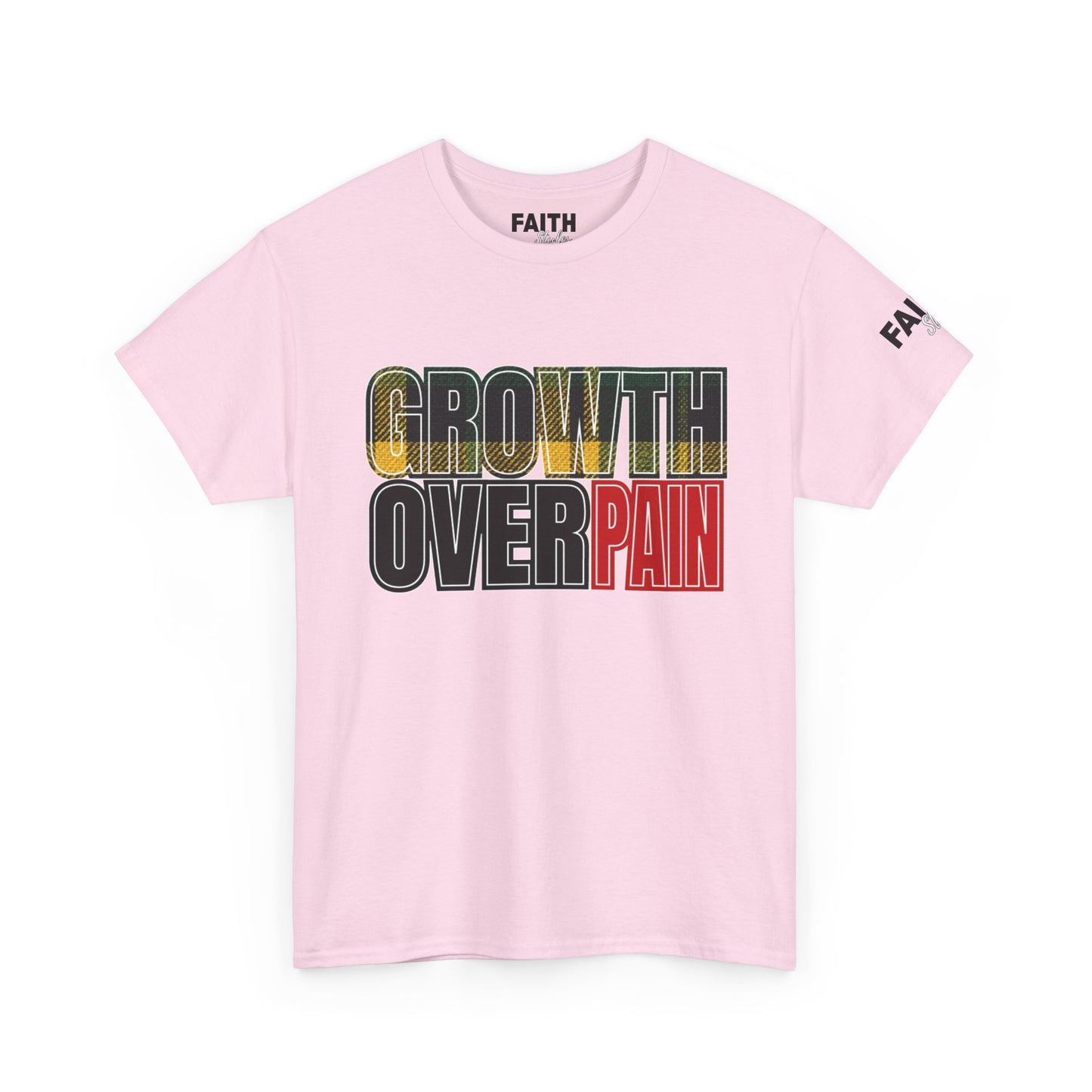 FaithStyles Growth Over Pain T‑Shirt — Motivational Graphic Tee