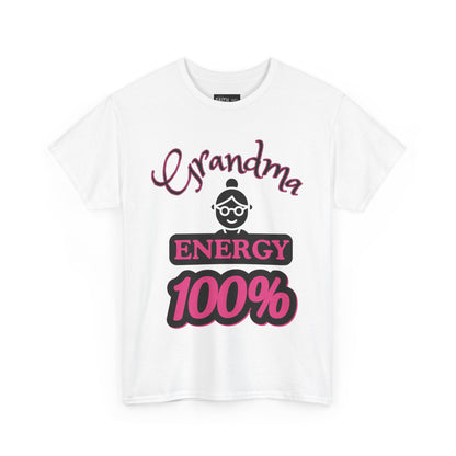 Fun Grandma Energy T-Shirt, Gift for Grandmothers, Casual Tee, Family Reunion Wear, Cute Gift for Mother's Day, Humor Shirt