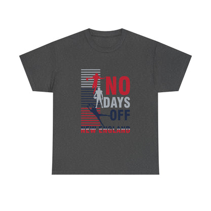 FaithStyles “No Days Off” Graphic Tee – New England Football Fan Shirt
