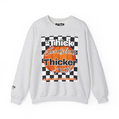 FaithStyles Thick Sweatshirts Pumpkin, Unisex Graphic Sweatshirt, Crewneck Sweatshirt, Sports Apparel, Cozy Casual Wear